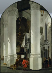 Innenansicht der Neuen Kirche in Delft